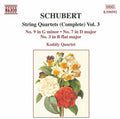 Schubert / Cummings / Ichise - String Quartets 3 - Music CD