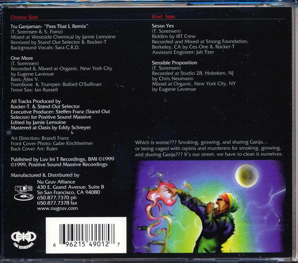 Rocker T - Tru Ganjaman (4 Tracks) Music CD
