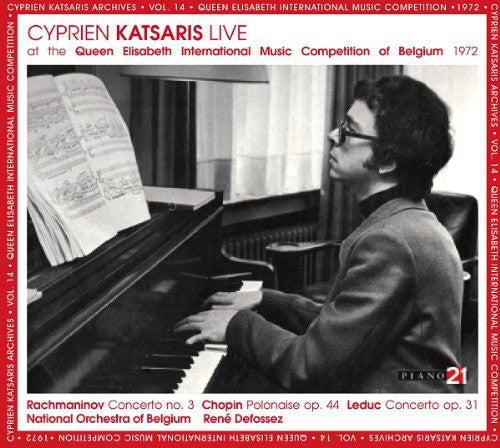 Katsaris / Rachmaninov / Chopin - Live At The Queen Elisabeth Competition 1972 - Music CD