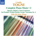 Togni - Comp Piano Music Vol 2 - Music CD