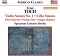 Toch - Violin Sonata 1 - Music CD