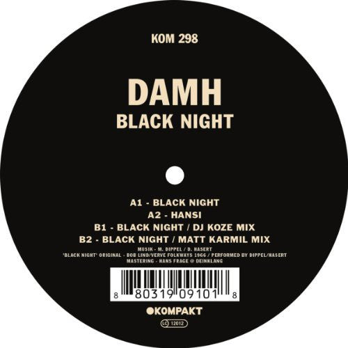Damh - Black Night - Vinyl Record