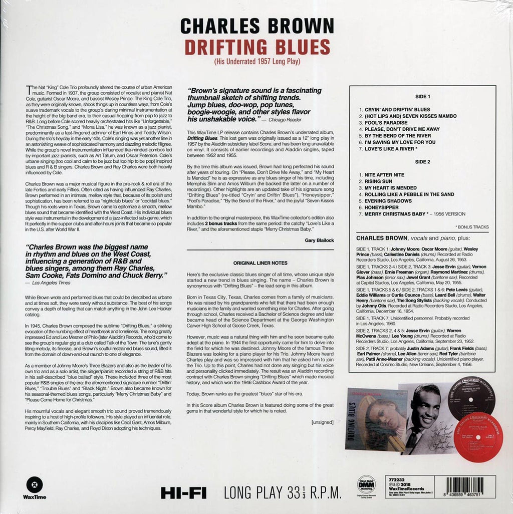 Charles Brown - Drifting Blues (+2 bonus tracks) (ltd. ed.) (180g) Vinyl Record