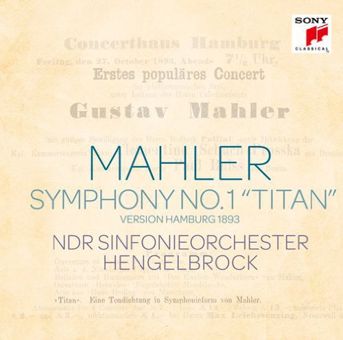 Hengelbrock,thomas - Mahler: Symphony No. 1 (1893 Version - Music CD