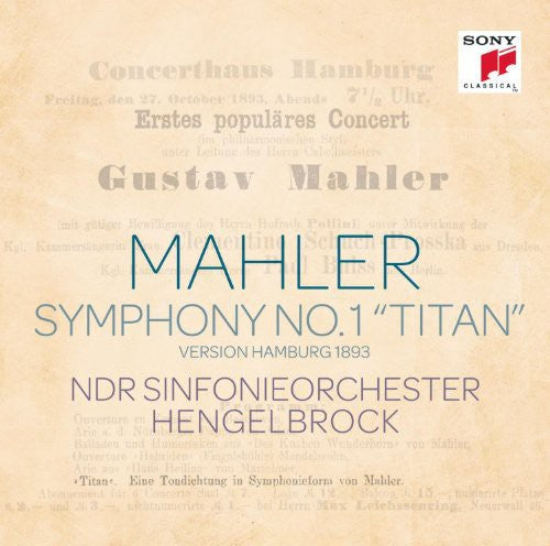 Hengelbrock,thomas - Mahler: Sinfonie Nr. 1 Titan - Music CD