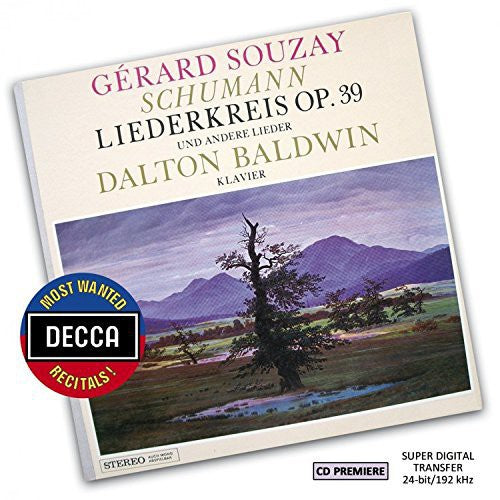 Souzay / Baldwin - Most Wanted Recitals: Schumann - Liederkreis Op 39 - Music CD