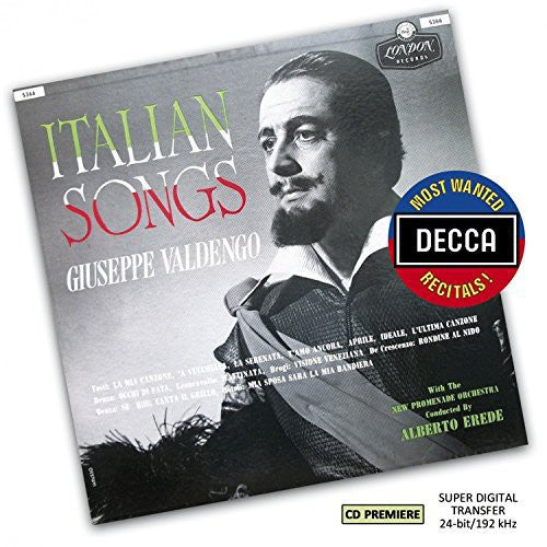 Valdengo / Erede / New Promenade Orchestra - Most Wanted Recitals: Giuseppe Valdengo - Italian - Music CD