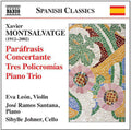 Montsalvatge - Comp Works For Violin & Piano - Music CD