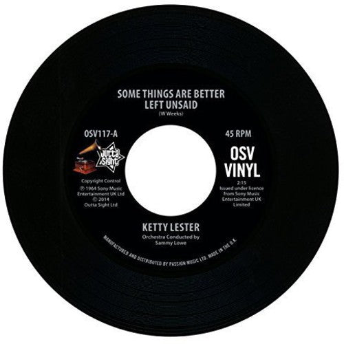 Lester,ketty - Some Things Are Better Left Unsaid - Vinyl Record