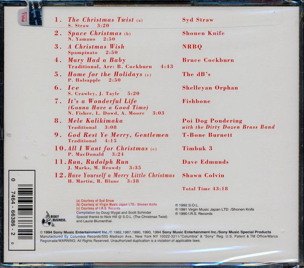 NRBQ, Dave Edmonds, Fishbone, Etc. - A Differnt Kind Of Christmas Music CD