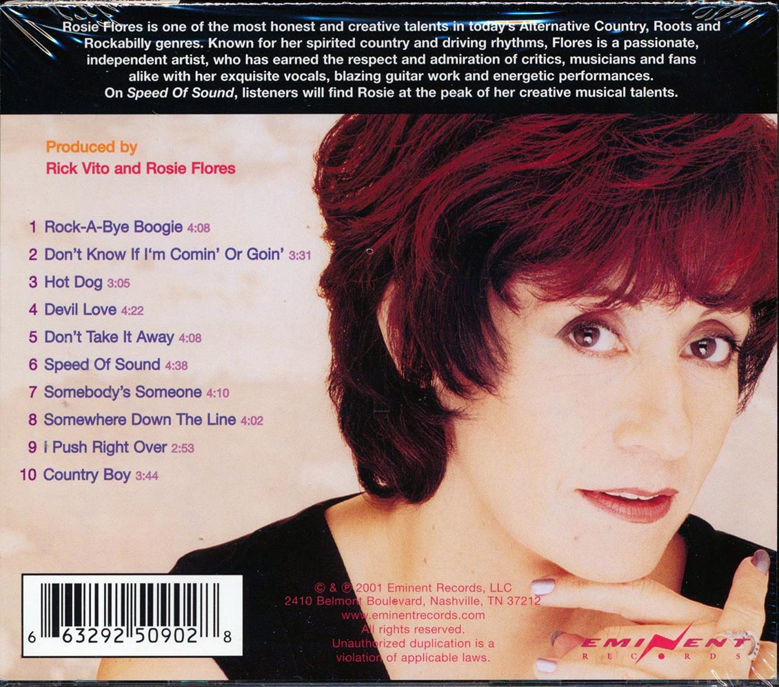 Rosie Flores - Speed Of Sound Music CD