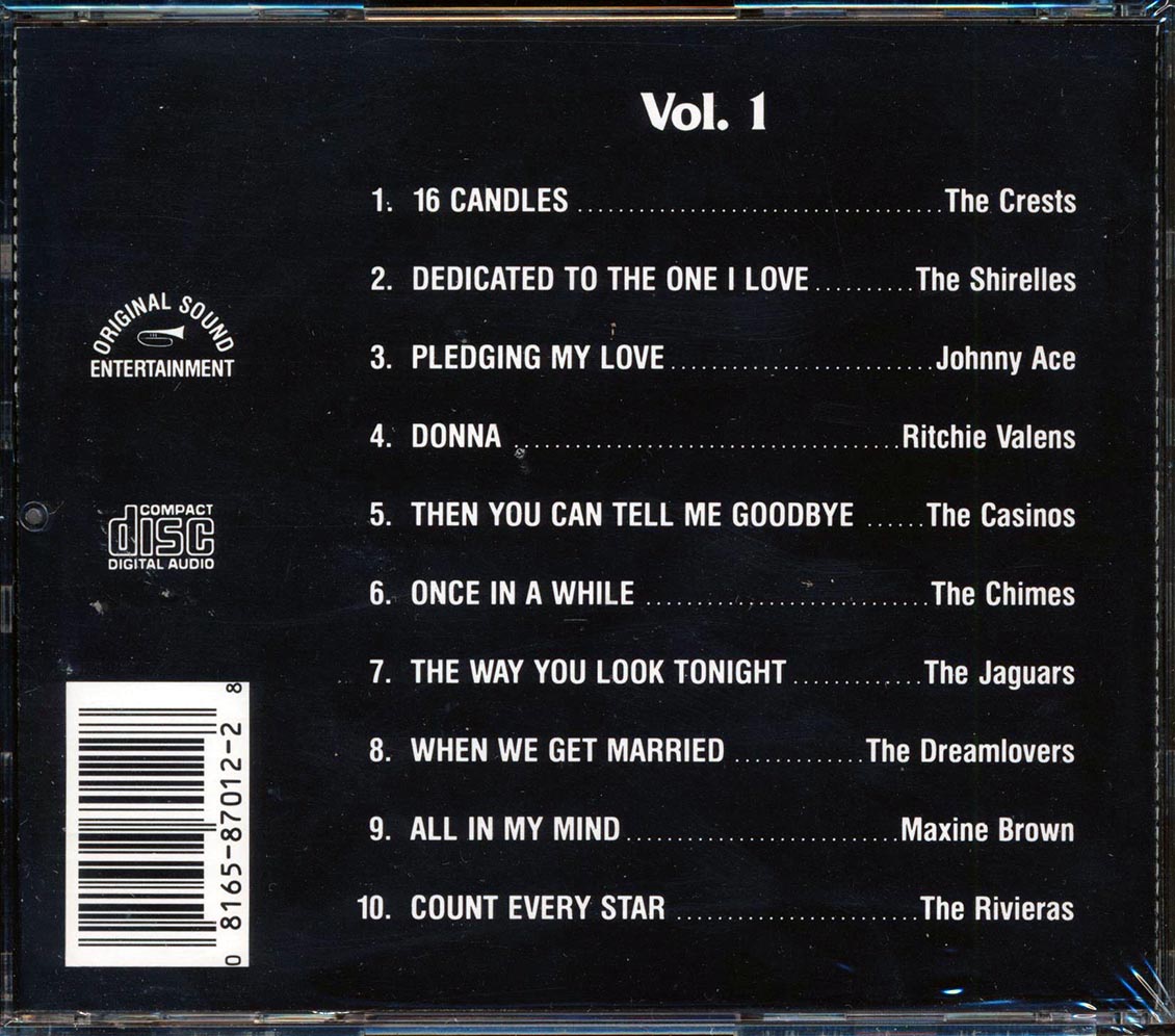 Ritchie Valens, The Crests, Johnny Ace, Etc. - Golden Oldies: The Original Rock N Roll Hits Volume 1 Music CD