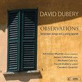 Dubery - Observations-17 Songs & A Str Qrt - Music CD