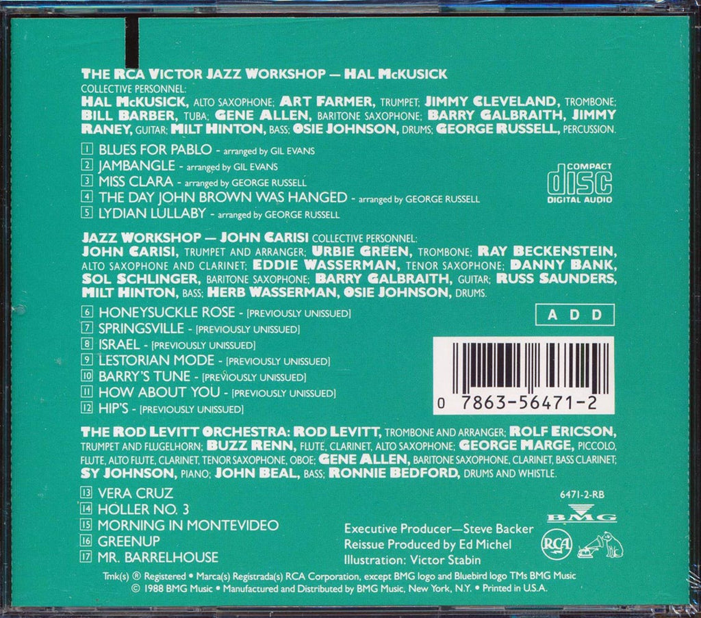 The RCA Victor Jazz Workshop - The Arrangers (marked/ltd stock) Music CD