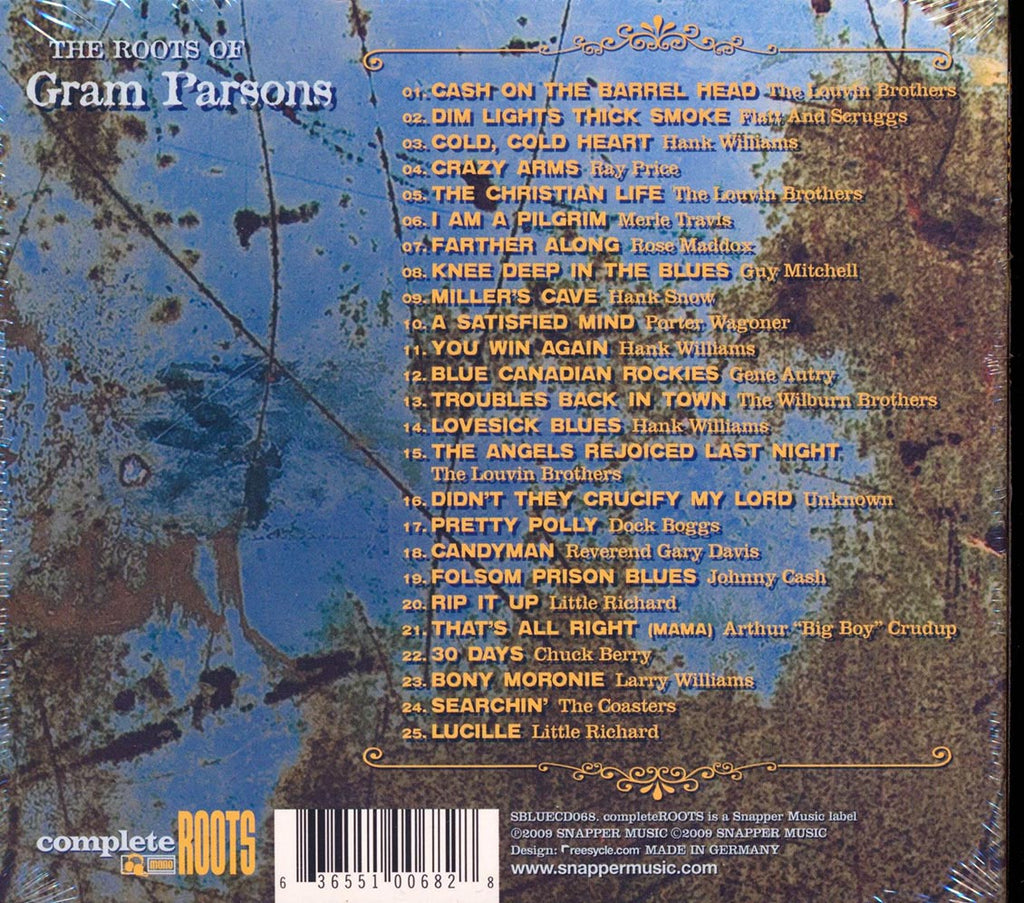 Flatt & Scruggs, The Louvin Brothers, Merle Travis, Etc. - The Roots Of Gram Parsons (25 tracks) Music CD