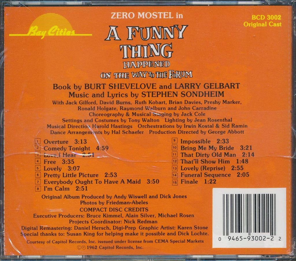 Stephen Sondheim - A Funny Thing Happened On The Way To The Forum: Original Broadway Cast Music CD
