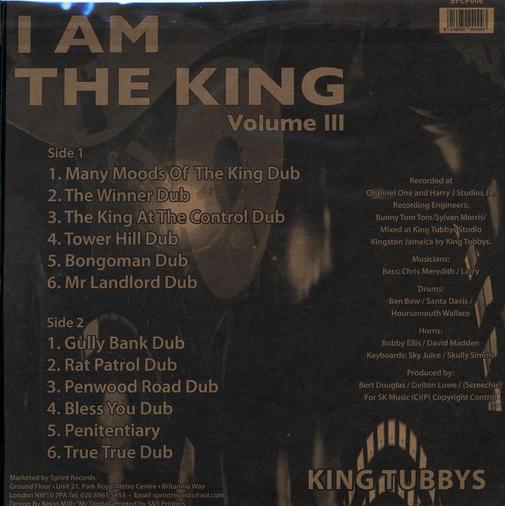 King Tubby - I Am The King Volume 3 Vinyl Record