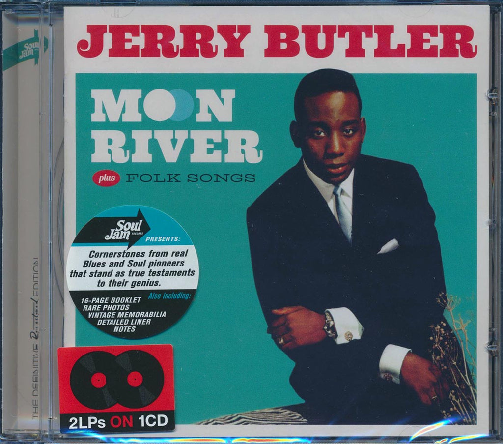 Jerry Butler - Moon River + Folk Songs (2 albums on 1 CD) (27 tracks) (incl. 16-page booklet) (remastered) Music CD