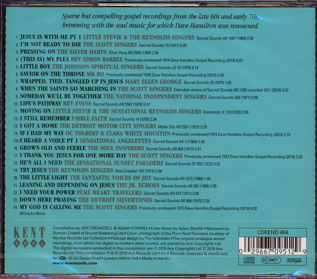 Jr. Echoes, The Scott Singers, The Detroit Silvertones, Etc. - Sacred Sounds: Dave Hamilton's Raw Detroit Gospel 1969-1974 (24 tracks) (incl. large booklet) (remastered) Music CD