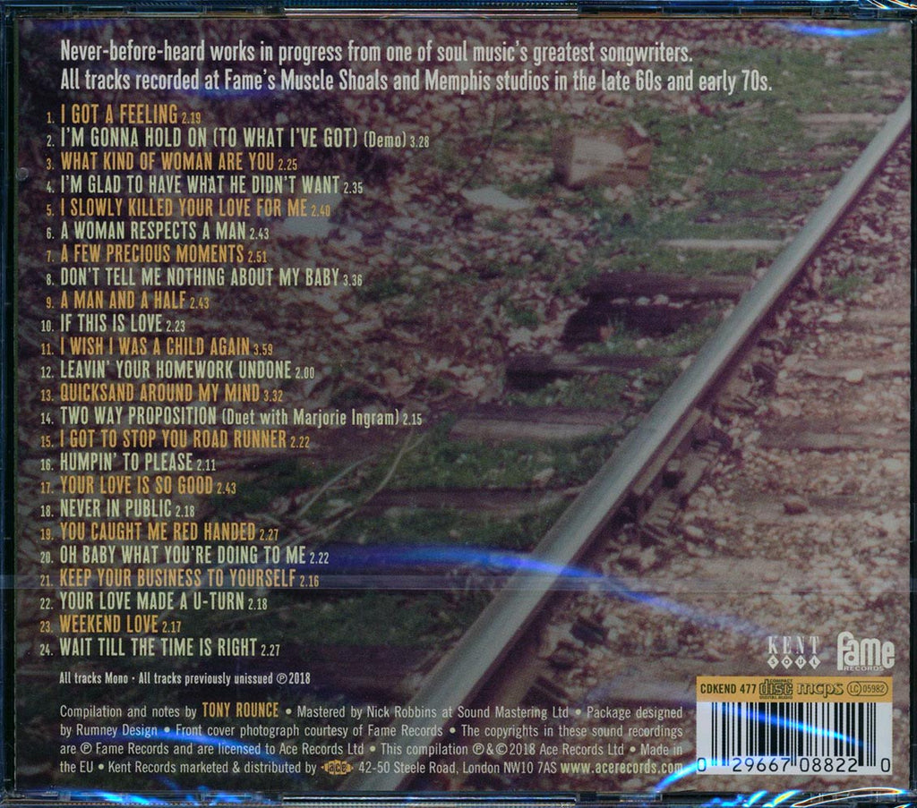 George Jackson - Leavin' Your Homework Undone: In The Studio With George Jackson 1968-71 (24 tracks) (remastered) Music CD