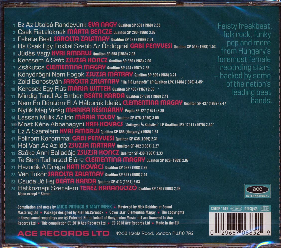Eva Nagy, Zsuzsa Koncz, Beata Harda, Etc. - She Came From Hungary! 1960s Beat Girls From The Eastern Bloc (24 tracks) (incl. large booklet) (remastered) Music CD