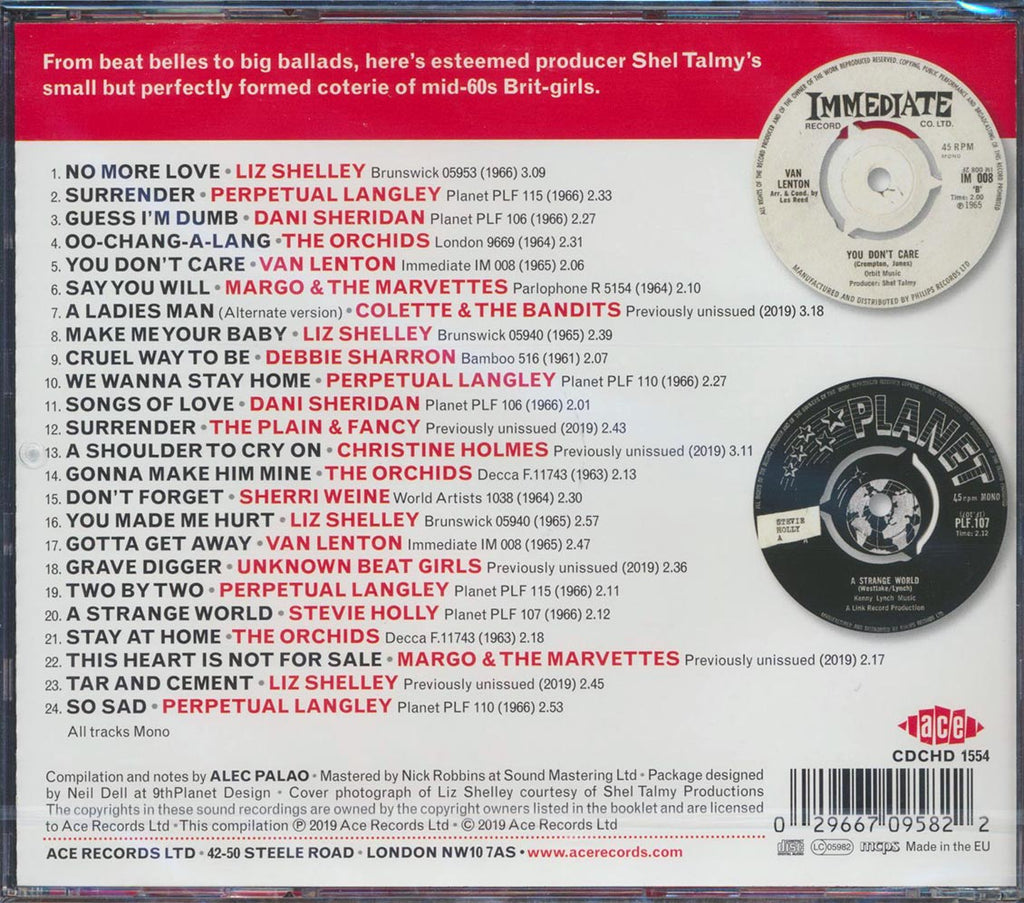 Liz Shelley, The Orchids, The Plain & Fancy - She's Girls: From The Planet Records Vaults (24 tracks) (incl. large booklet) (remastered) Music CD