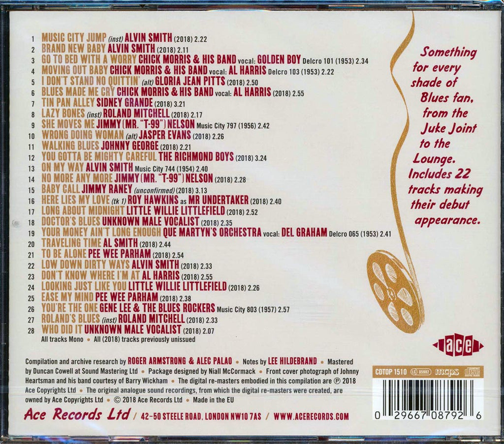 Alvin Smith, Chick Morris, Pee Wee Parham, Etc. - Music City Blues & Rhythm (28 tracks) (incl. large booklet) (remastered) Music CD