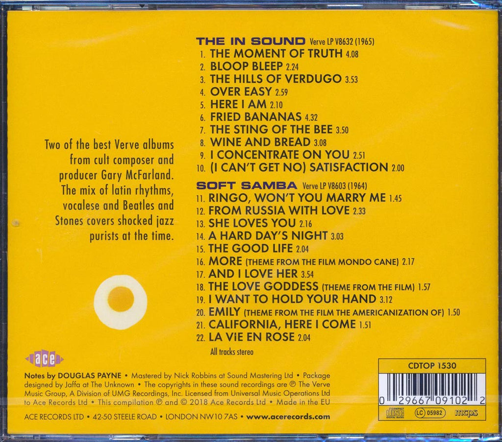 Gary McFarland - The In Sound + Soft Samba (2 albums on 1 CD) (22 tracks) (incl. large booklet) (remastered) Music CD