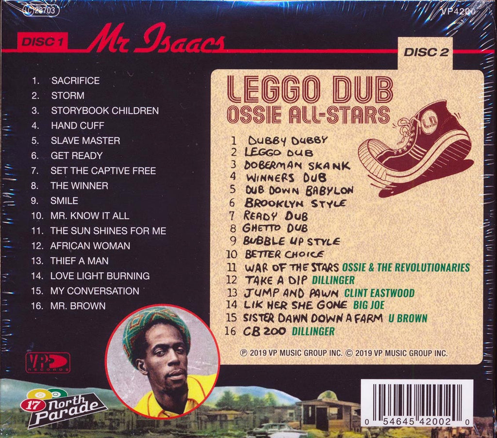 Gregory Isaacs, Ossie All Stars - Mr. Isaacs + Leggo Dub (32 tracks) (+bonus tracks) (2xCD) (deluxe 3-fold digipak) Music CD