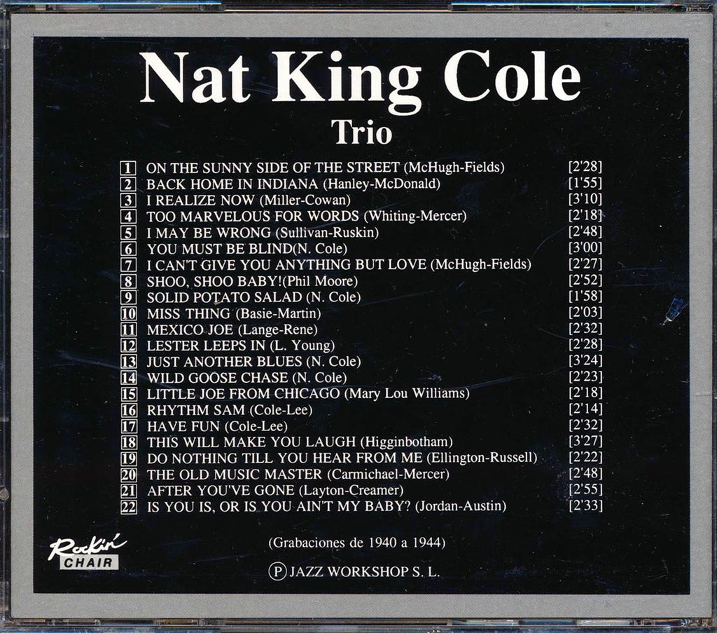 Nat King Cole - Trio, Featuring Oscar Moore (22 tracks) Music CD