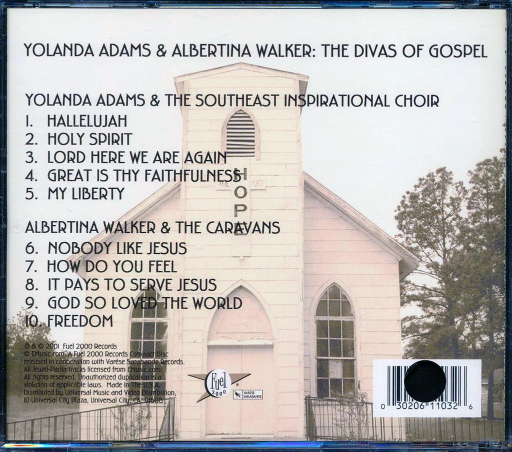 Yolanda Adams & Albertina Walker - The Divas Of Gospel (marked/ltd stock) Music CD