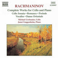Rachmaninoff / Grebanier / Guggenheim - Sonata In G Minor For Cello & Piano Op 19 - Music CD