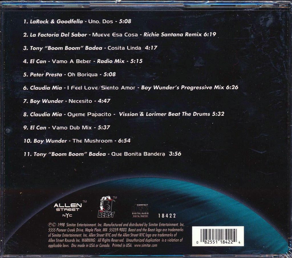 Allen Street, Lou Boogie, Boy Wunder, Etc. - Latino Dance Party: Bajo Techno Music CD