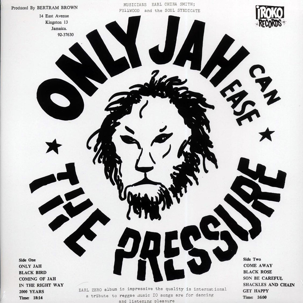 Earl Zero - Only Jah Can Ease The Pressure Vinyl Record