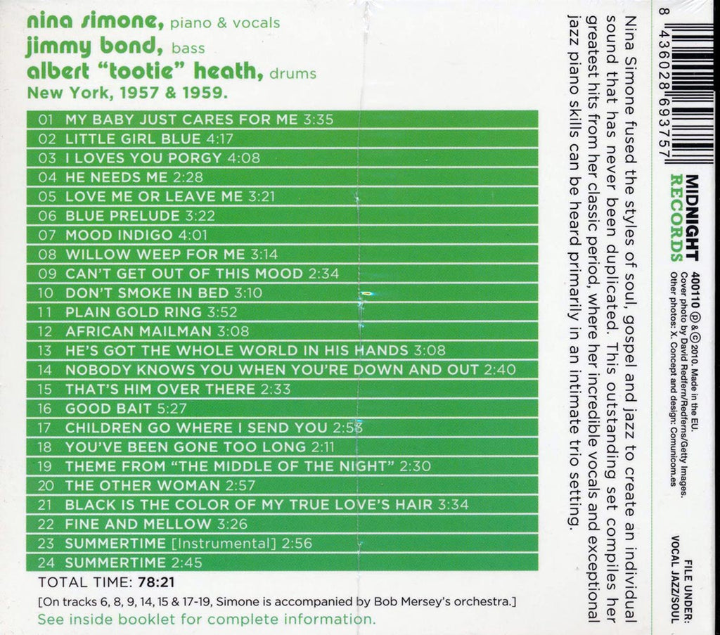 Nina Simone - Classic Hits (24 tracks) (incl. large booklet) Music CD