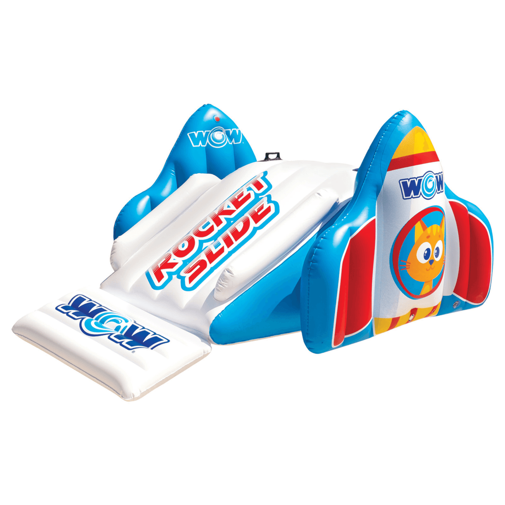 WOW Watersports Rocket Pool Slide with Built-In Sprinklers and Fast Set-Up
