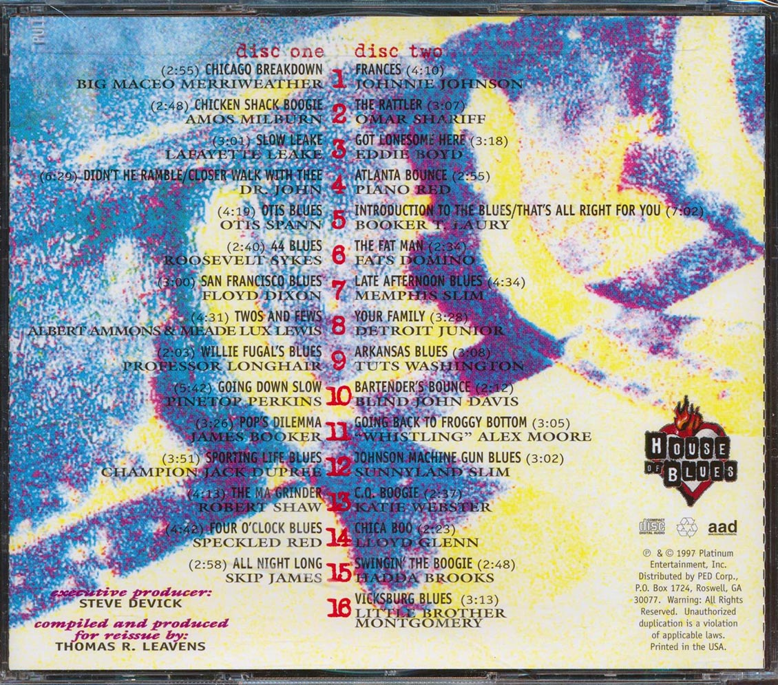 Floyd Dixon, Skip James, Amos Milburn, Etc. - Essantial Blues Piano (31 tracks) (2xCD) Music CD