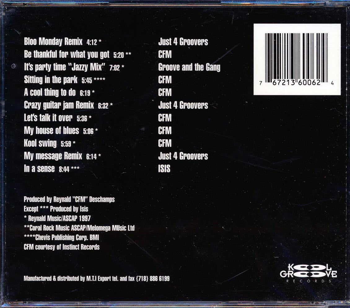 CFM, Just 4 Groovers, Groove & The Gang, Isis - Land Of Soul Jazz Music CD