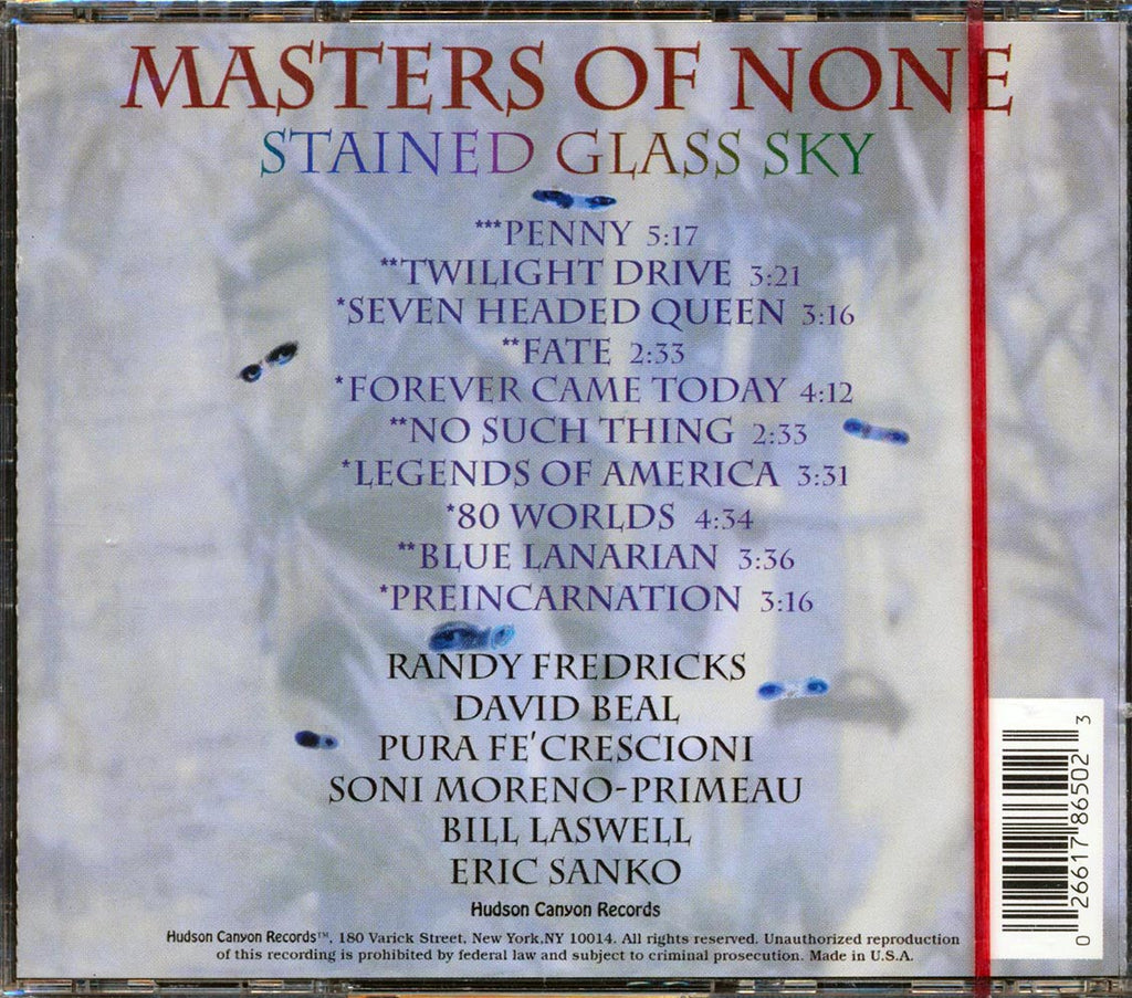 Masters Of None - Stained Glass Sky Music CD