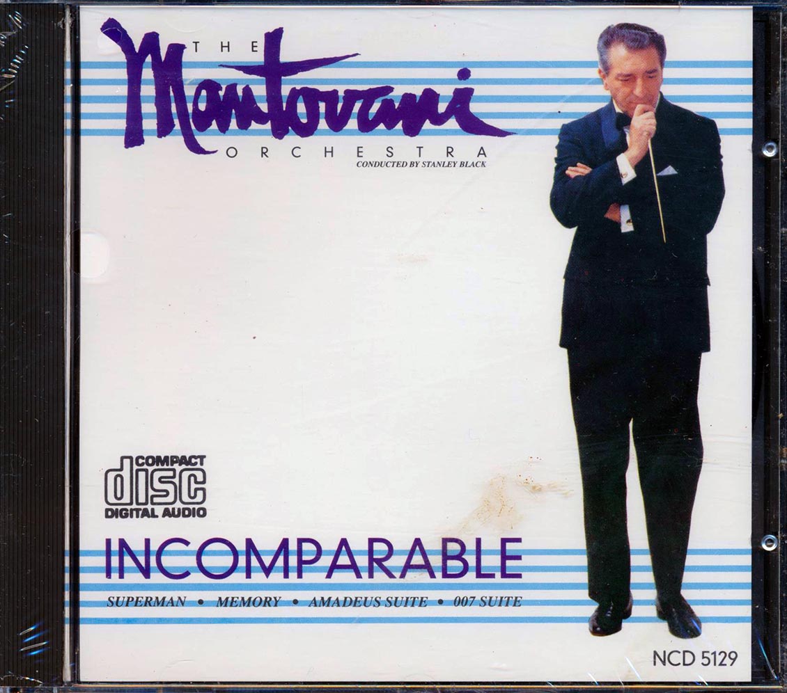 The Mantovani Orchestra - Incomparable (James Bond, Canon, Etc.) Music CD