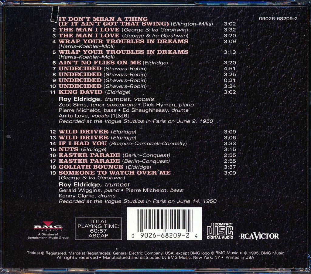 Roy Eldridge - In Paris (marked/ltd stock) Music CD