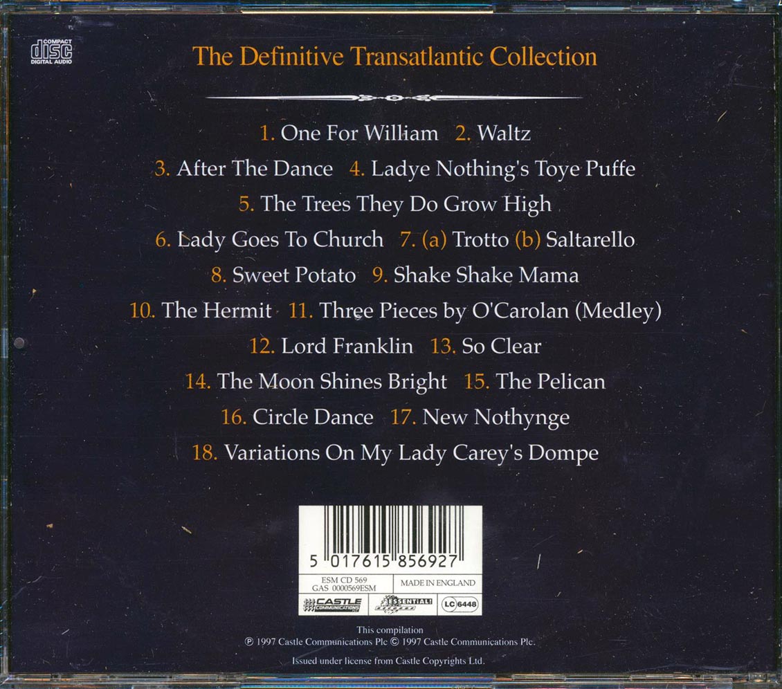 John Renbourn - The Definitive Transatlantic Collection Music CD