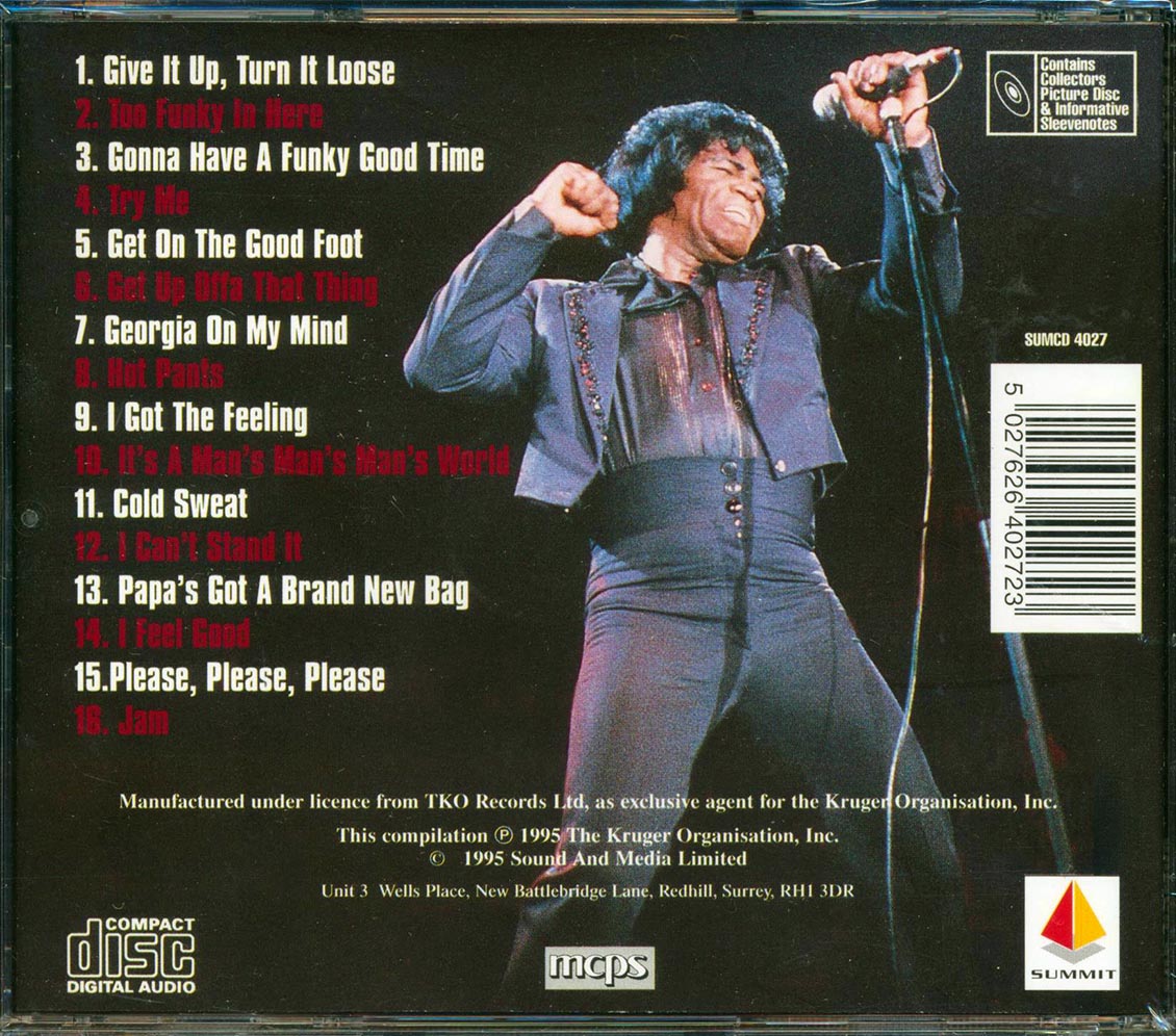 James Brown - Live (At Chastain Park) Music CD