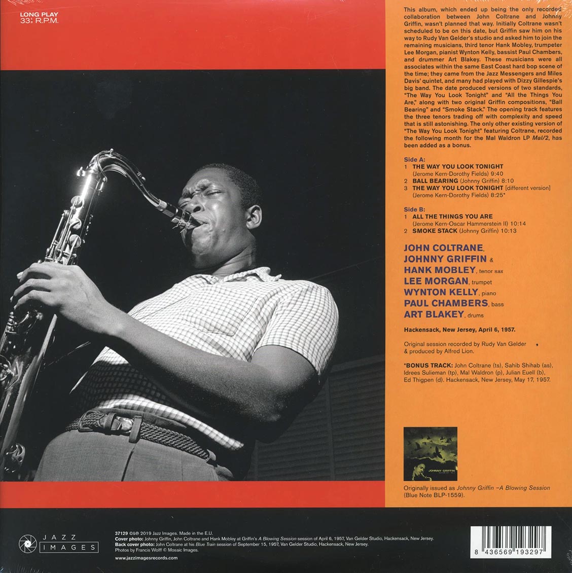 John Coltrane, Johnny Griffin - A Blowing Session (+bonus track) (ltd. ed.) (180g) Vinyl Record