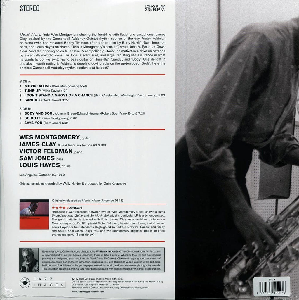 Wes Montgomery - Movin' Along (ltd. ed.) (180g) Vinyl Record