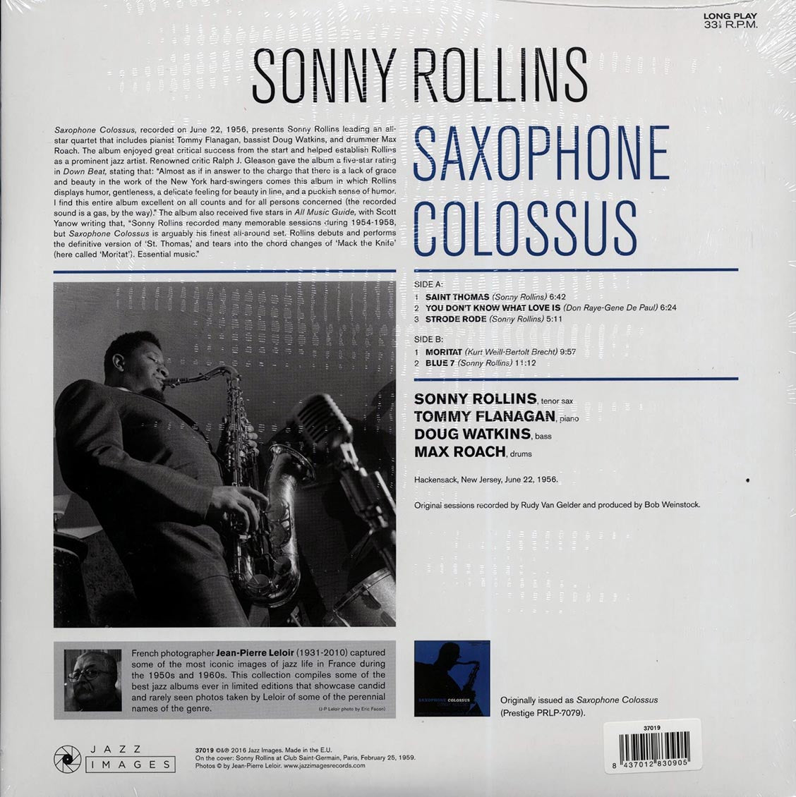 Sonny Rollins - Saxophone Colossus (ltd. ed.) (180g) (High-Def VV) Vinyl Record