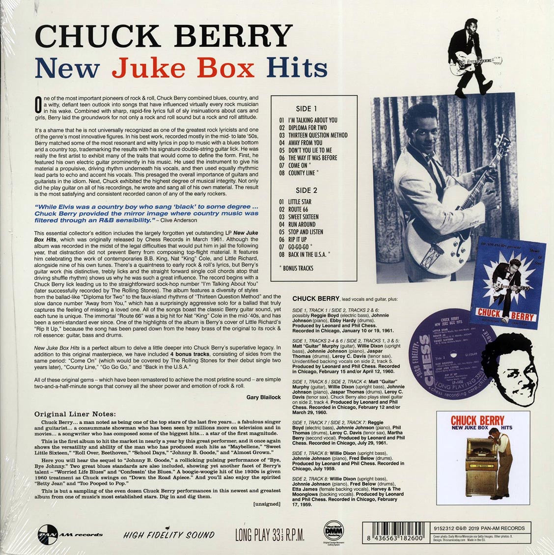 Chuck Berry - New Juke Box Hits (+4 bonus tracks) (ltd. ed.) (180g) (remastered) Vinyl Record