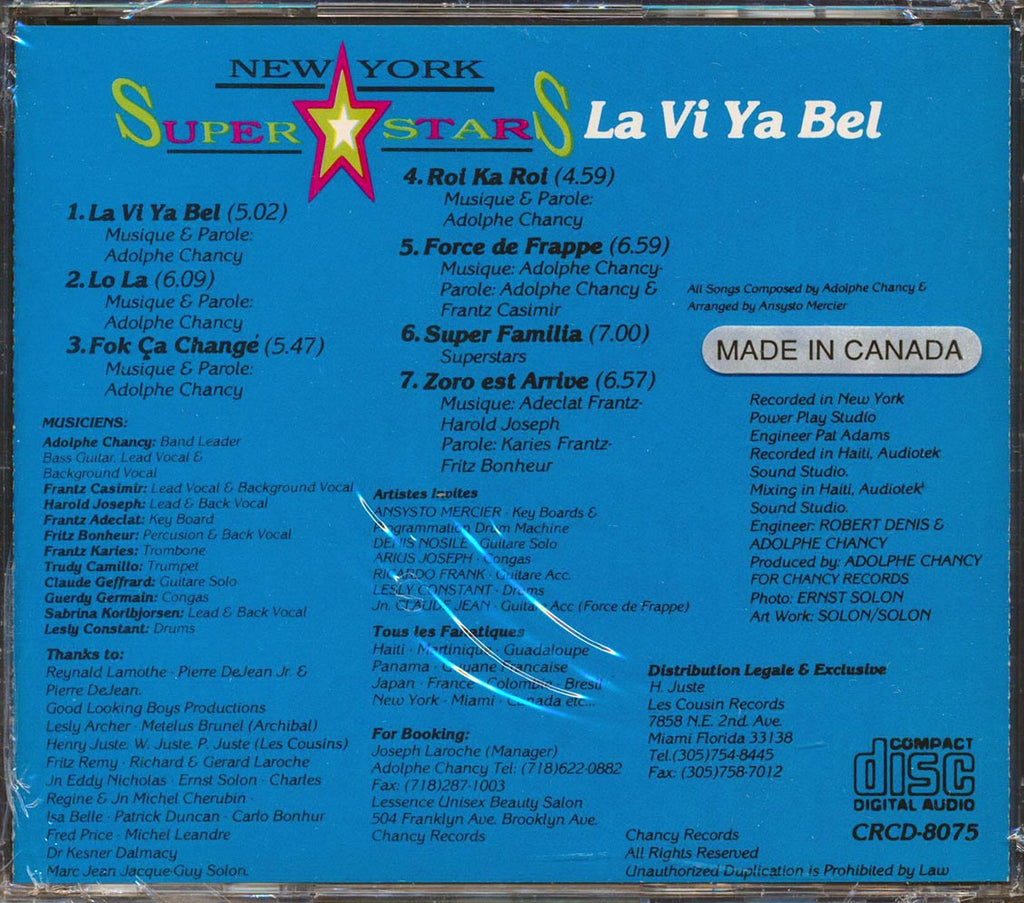 New York Super Stars - La Vi Ya Bel Music CD