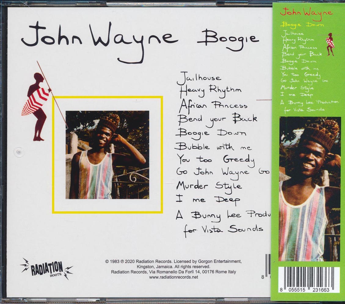 John Wayne - Boogie Down With Sly & Robbie & The Aggrovators (ltd. ed.) Music CD
