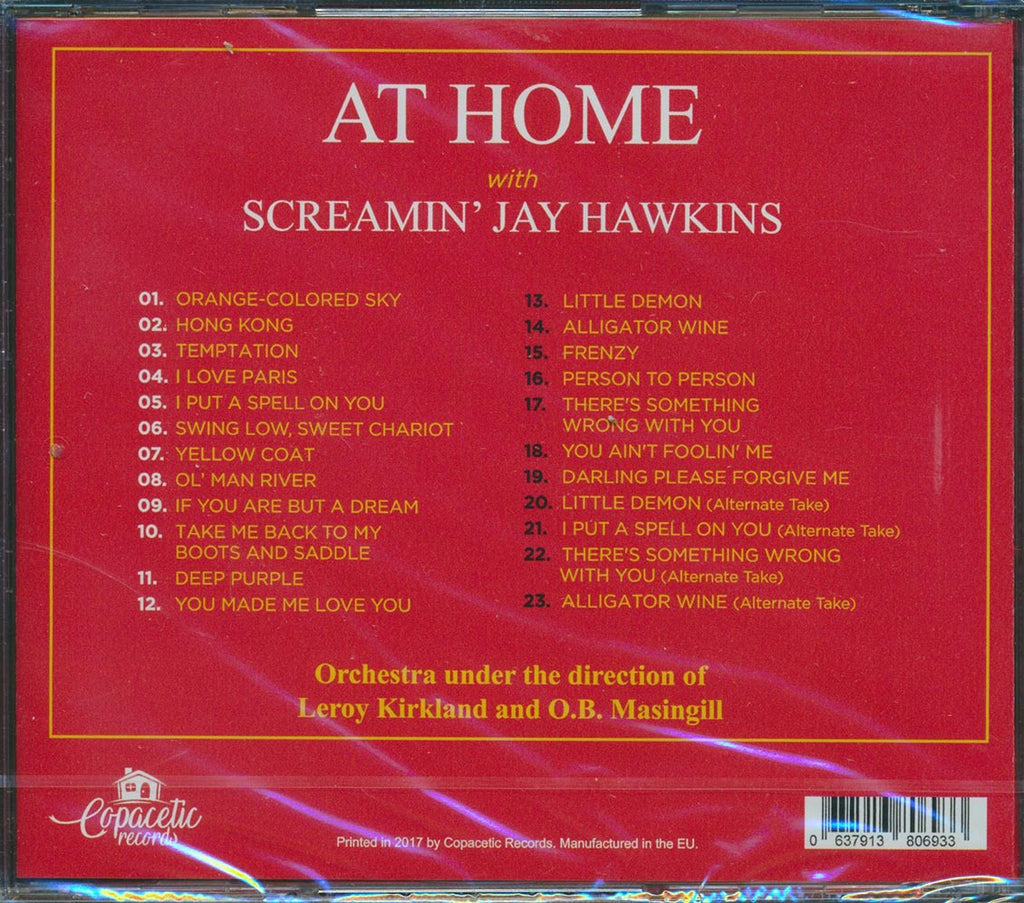 Screamin' Jay Hawkins - Home With Screamin' Jay Hawkins (23 tracks) (+11 bonus tracks) Music CD